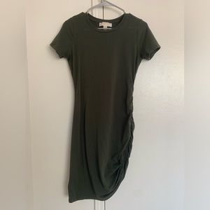 Olive Green Fitted Dress